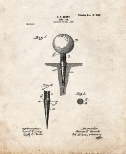 Golf Club 1949 Patent Art by Prior Art Design