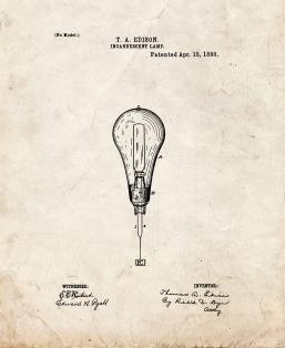 Television Antenna Patent Print Poster Item#13584: Frame A Patent