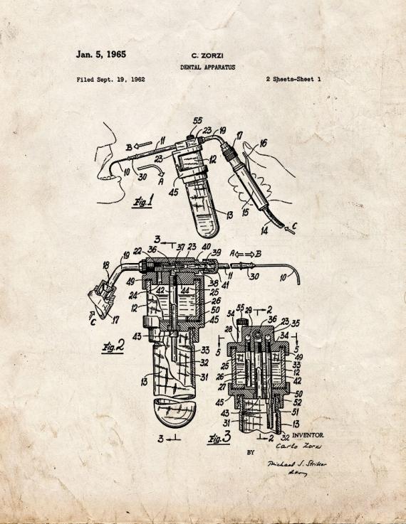 Dental Apparatus Patent Print