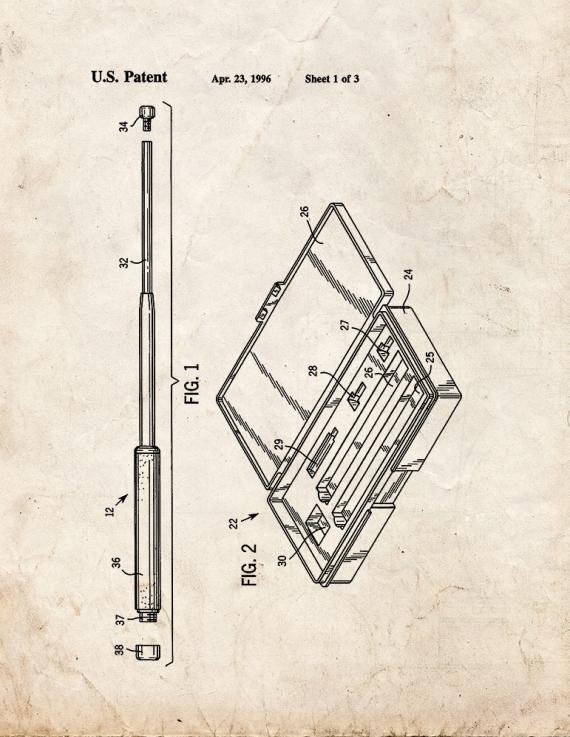 Expandable Baton With Resilient Member Mounted In Tip Patent Print