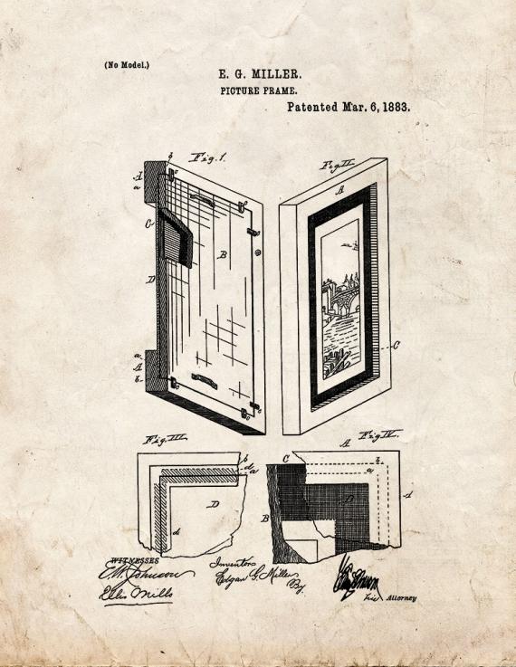 Picture Frame Patent Print