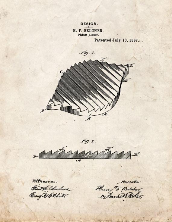 Prism Light Patent Print