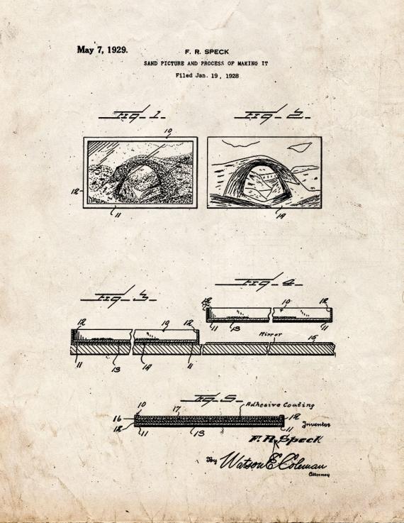 Sand Picture Patent Print