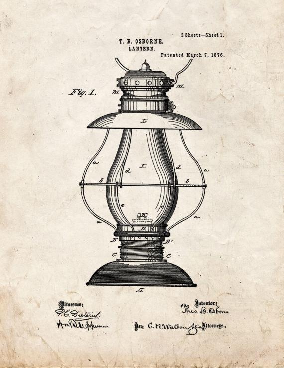 Lantern Patent Print