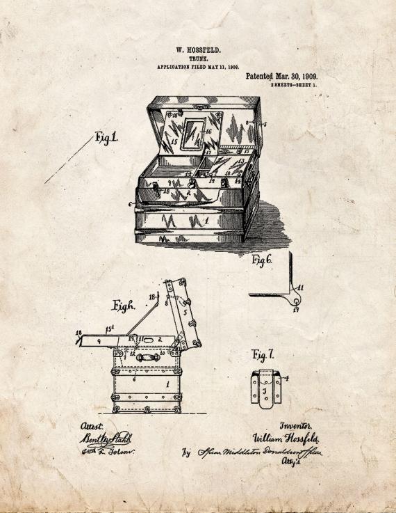 Trunk Patent Print