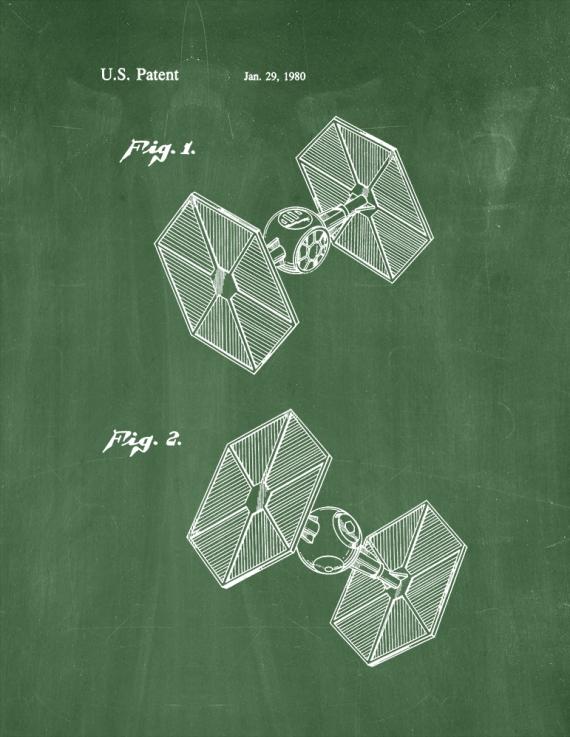 Star Wars TIE Fighter Patent Print